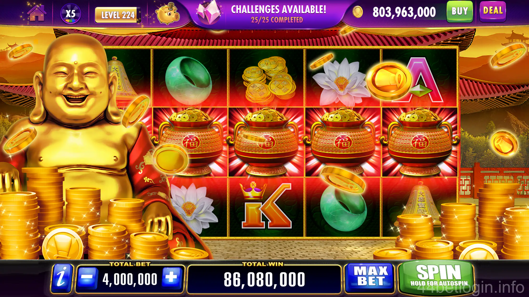 Tela inicial do aplicativo 4bet